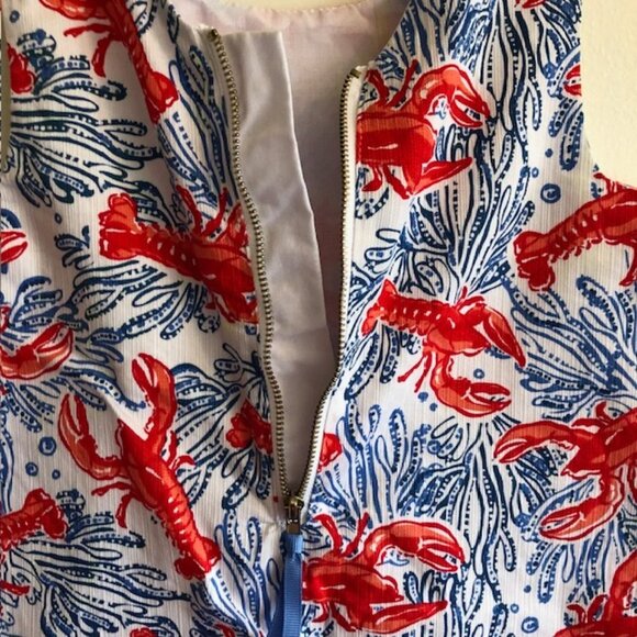 TOMMY BAHAMA Girl Lobster Print Sleeveless Dress 5 - Picture 6 of 15